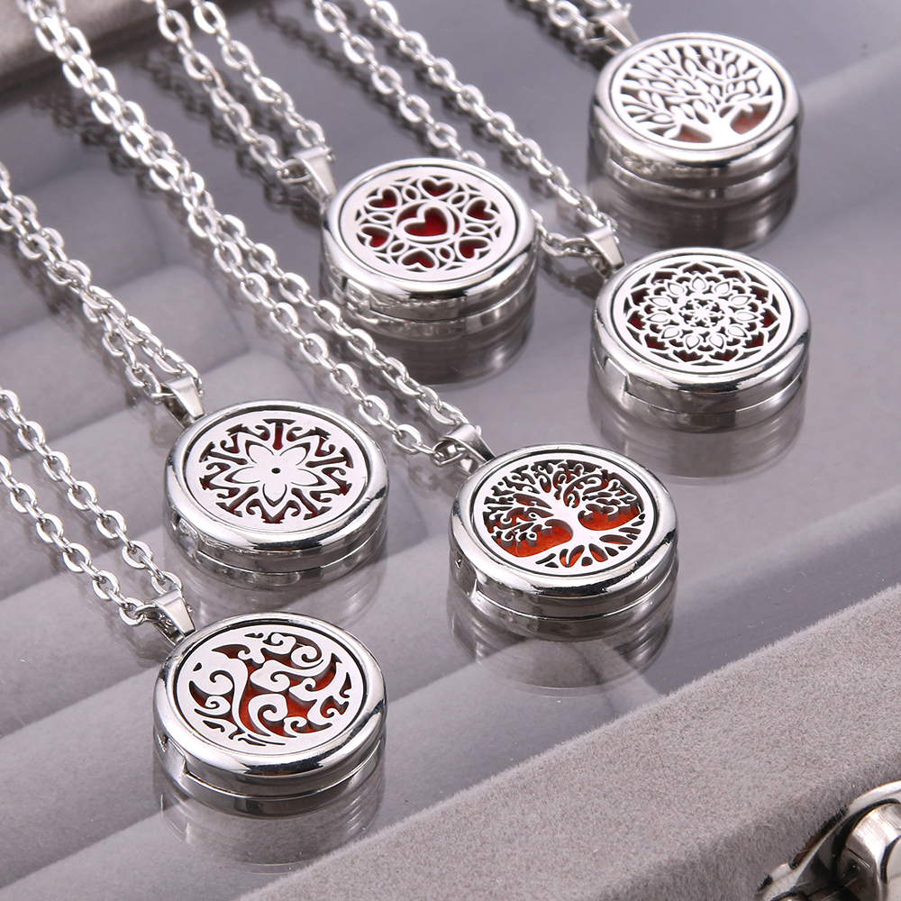 Life tree diffuser necklace
