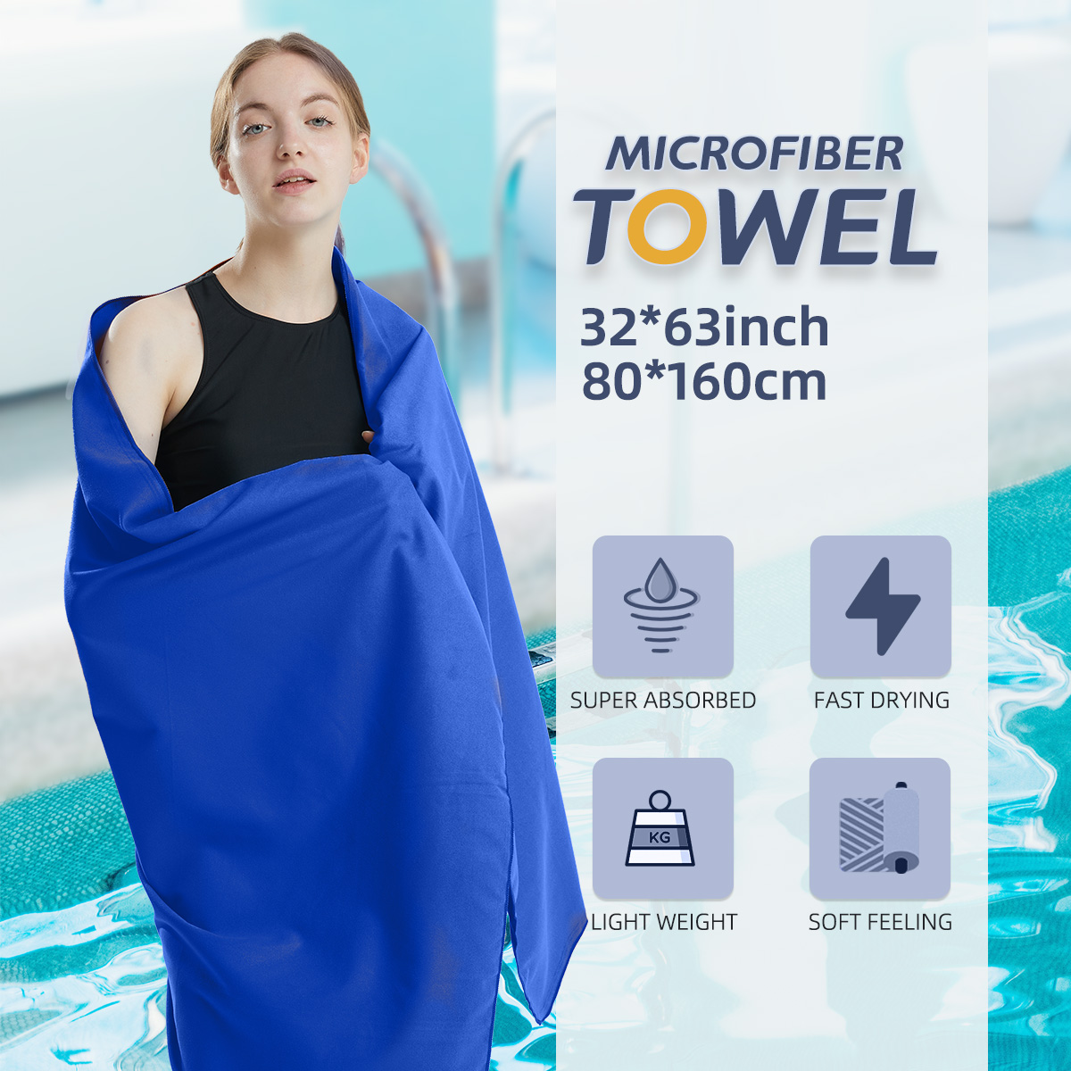 Quick-dry microfiber towel