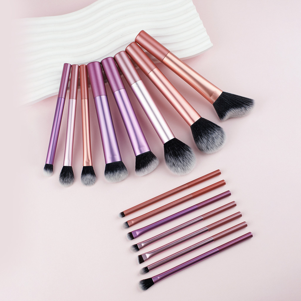 Kit de brochas de maquillaje ergonómico