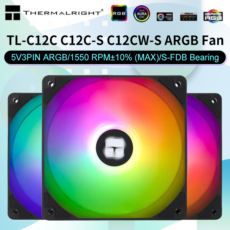 Ventilador para computadora con LED RGB regulable
