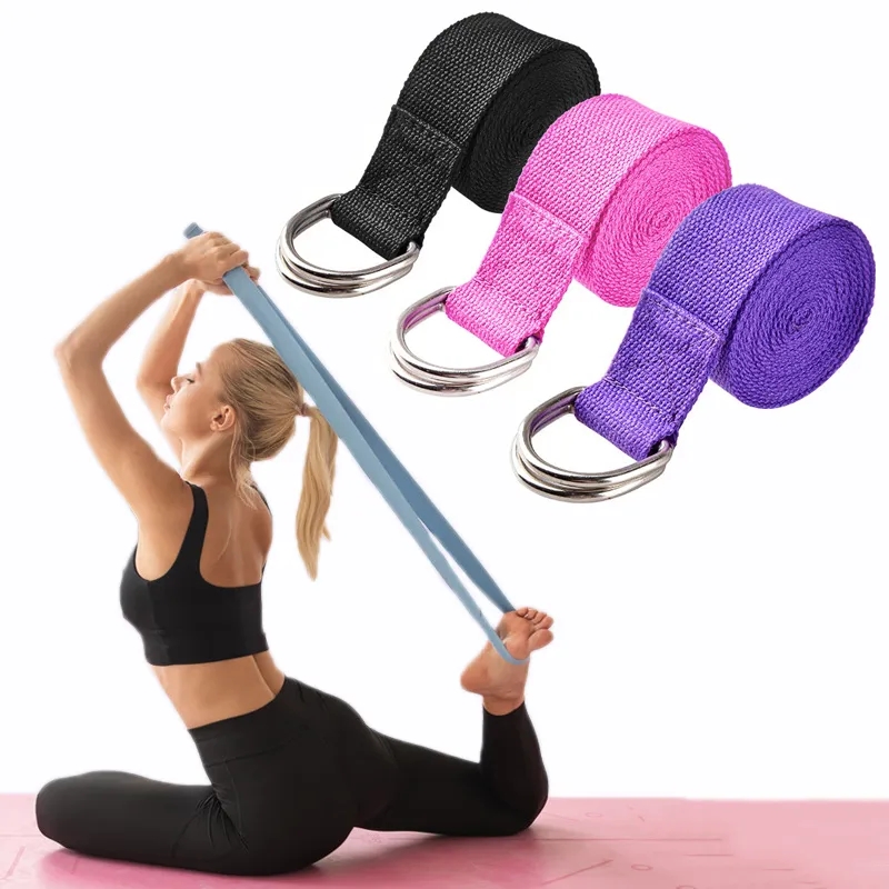 Cinta de yoga em algodão ajustável