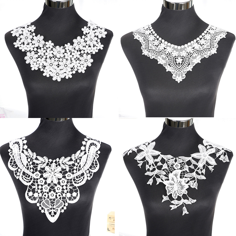 Renda fina branca de Veneza para vestido