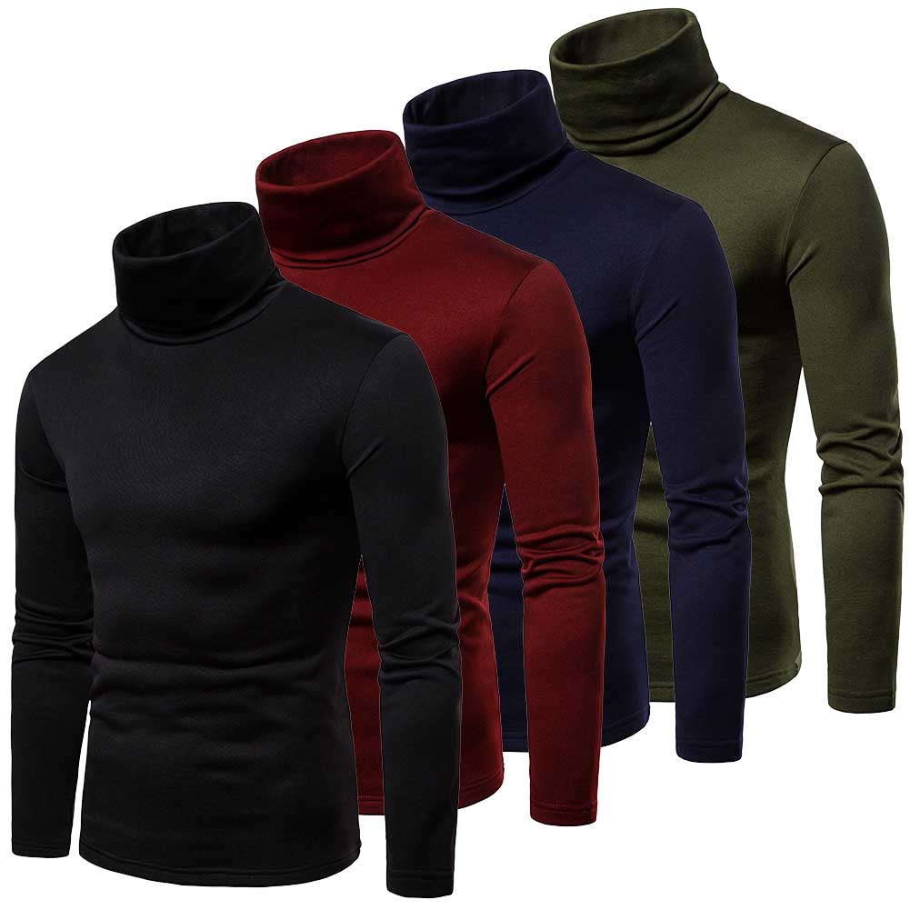 Blusa gola alta manga longa térmica