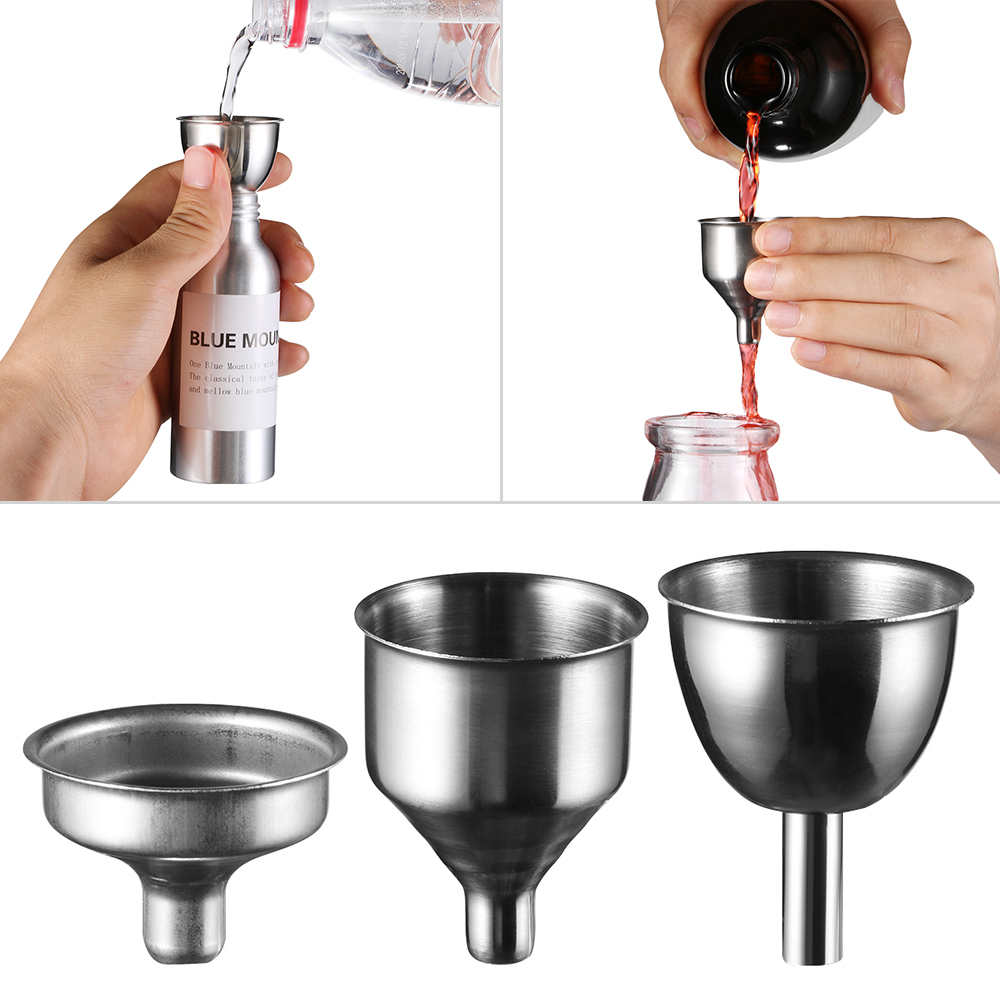 Funil de aço para enchimento de garrafa