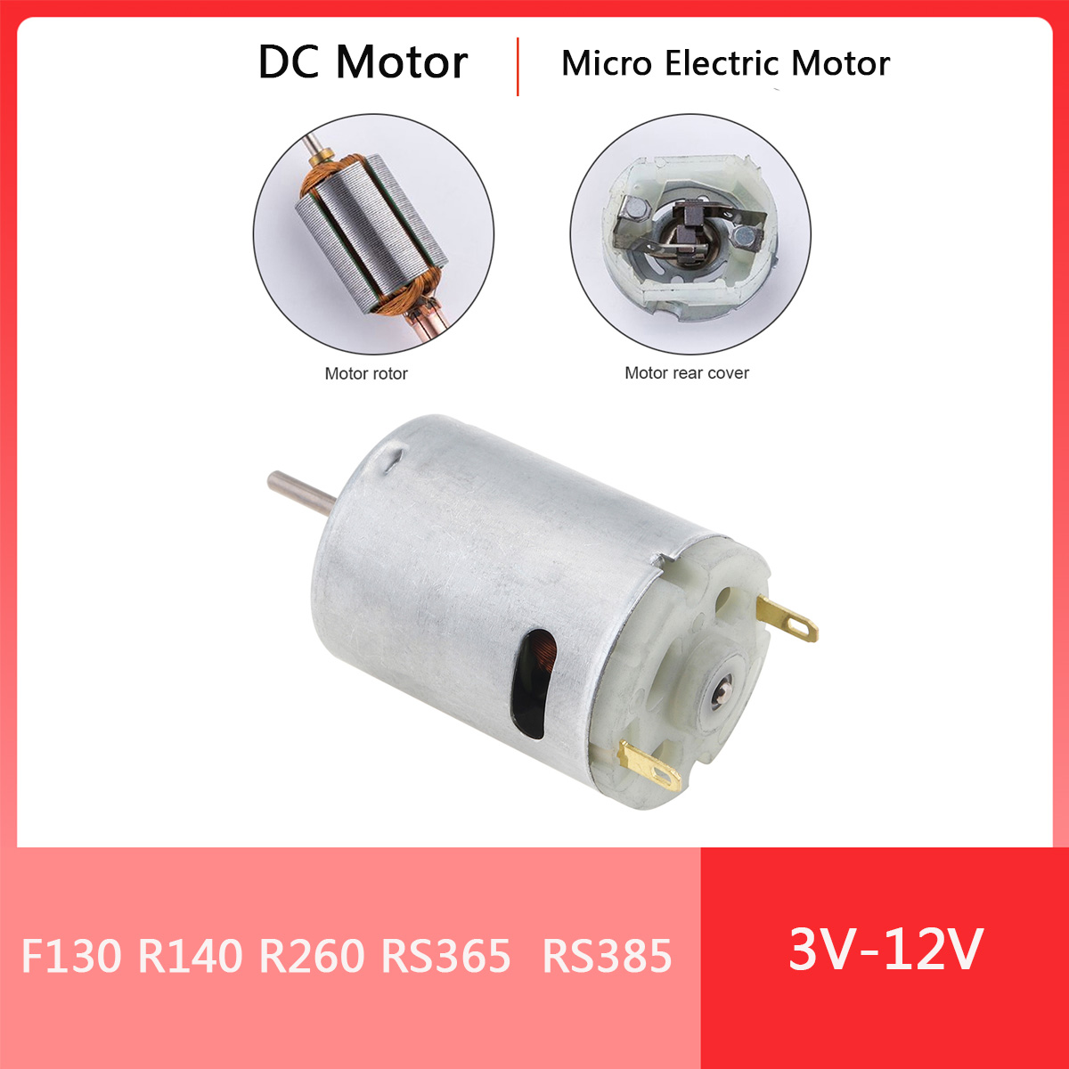 Motor micro elétrico de alta velocidade