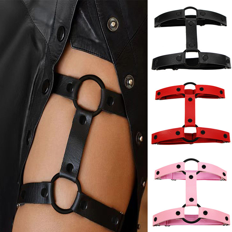 Ligas de couro estilo goth