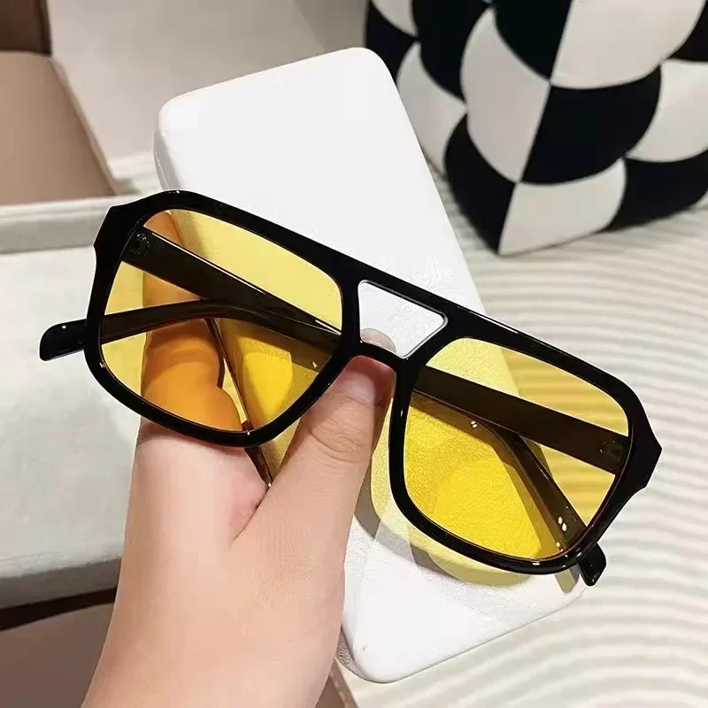 Óculos de sol quadrado vintage feminino