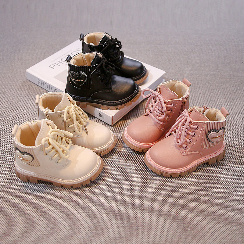 Bota infantil feminina de tornozelo